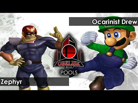 Melee: Zephyr (Falcon) V Ocarinist Drew (Luigi) - Obelisk 104 Tournament SSBM