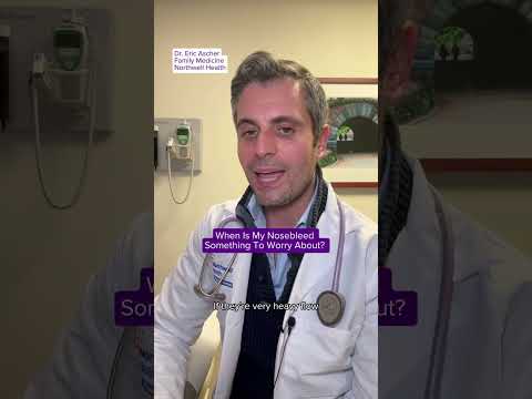 When to worry about a nosebleed #shorts #nosebleeds