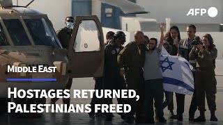 The last living hostages returned to Israel as thousands of Palestinian detainees released | AFP