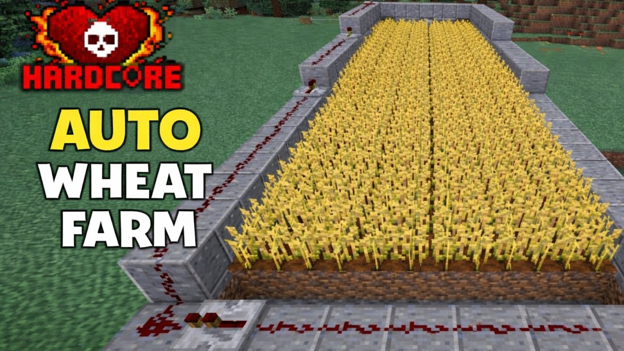 This Automatic Wheat Farm in Hardcore Is Insane… 🌾😳