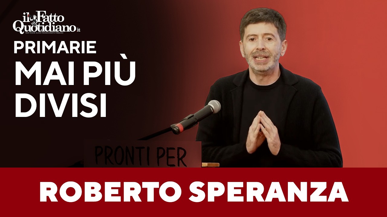 Speranza: "Vogliamo vincere le prossime elezioni. La destra è ancora molto forte"