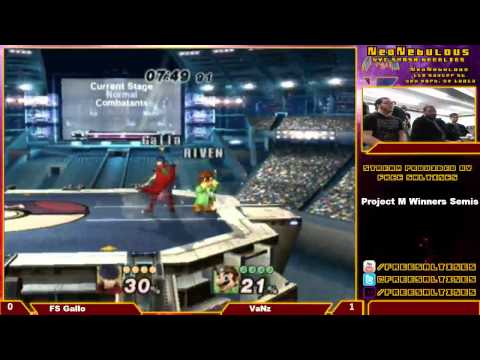 Nebulous Sunday 3 PM Winners Bracket - FS Gallo (Marth/Ike) vs VaNz (Mario/C. Falcon)