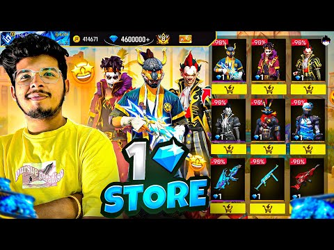 Free Fire | New Exclusive Bundle & Store For Noob To Pro😍 | everything in 9999 💎 - garena freefire