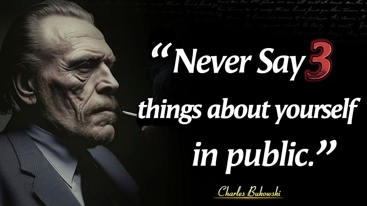 Charles Bukowski Life Lessons You Must Know Earlier To Avoid Regret In Old | Spoken Gold