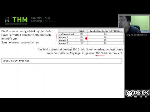 KLR Beispiel zu Sammelbewertungsverfahren