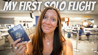 MY FIRST TIME FLYING ALONE (Europe to USA in United Business Class) - YouTube