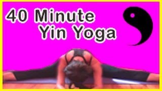 Yin Yoga Class ☯  (40 Minutes) - Deep stretch yoga for cyclists, runners, hikers, athletes ☯