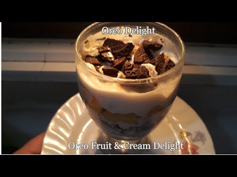 Oreo Delight | Oreo Fruit And Cream Delight | | Eid Special |Dessert in a Glass| Oreo Delight Recipe
