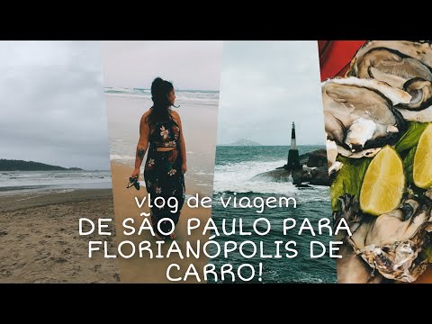 VIAJEI DE CARRO POR 16 HORAS! - FLORIANÓPOLIS, PARTE 1 (mercado, ifood, praia e mais)
