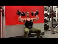 Seated shoulder press