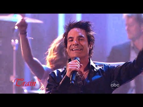 Train - Hey Soul Sister ( live on American Music Awards 2010 ) [ lyrics ]