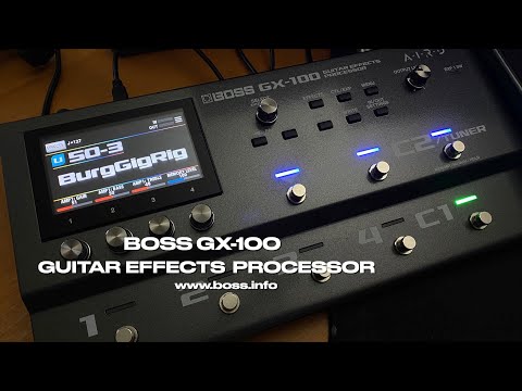 BOSS: GX-100 Guitar Effects Processor. With TOUCH SCREEN Editing!
