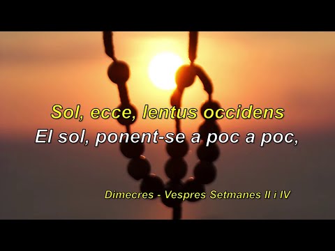 Sol ecce lentus occidens