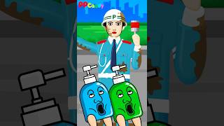 ジェルポンプおばけ meets ガードマンロボット #shorts #anime #animation #妖怪