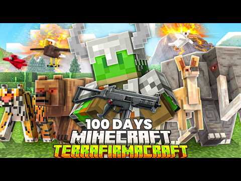 I Survived 100 Days in TerraFirmaCraft HardRock 4... It Was Brutal