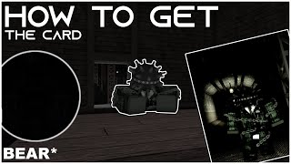 HOW TO GET - (THE CARD) and David Moore Survivor Skin IN BEAR* | Roblox