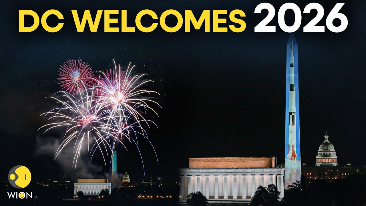 New Year 2026 LIVE: Washington Monument Becomes Canvas for Six-Night Light Show | 2026 | WION