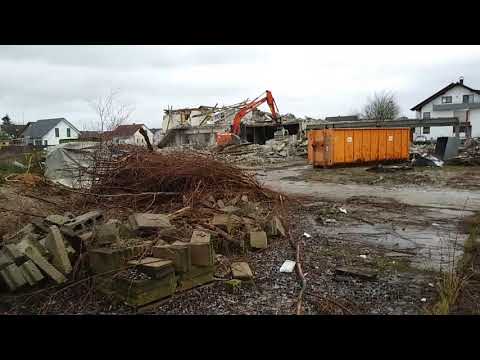 Abrissarbeiten ehmalige Katzwerke Rheinmünster Greffern