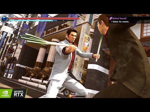 Yakuza Kiwami 2 (PC) Fighting Gameplay & Funny Heat Actions [4K/60FPS]