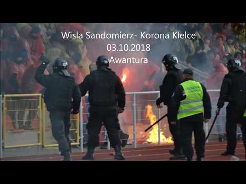 Wisla Sandomierz- Korona Kielce  03.10.2018 (Doping+Awantura)
