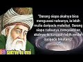 Nasehat Story WA Islami Quotes Hikmah Muhasabah Renungan Maulana Jalaluddin Rumi
