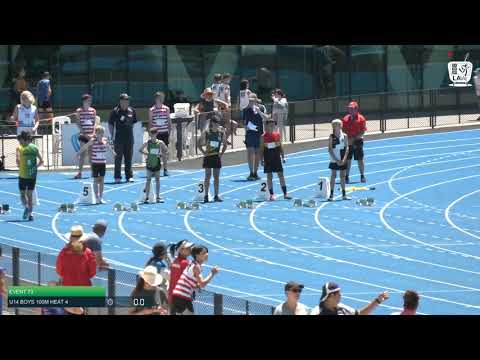 U14 Boys 100m Heat 4: 2021 State Combined Events Championships // LAVicTV