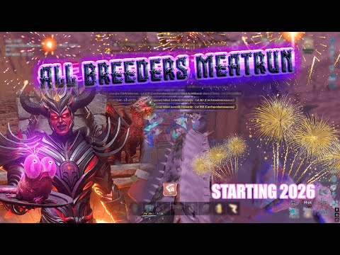 No No No Starting 2026 MeatRunning All Breeders +600 & Getting out with New Lines! | ARK ASA OFFI X1