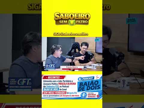 Priscila oliveira de saboeiro Ceará falando de política