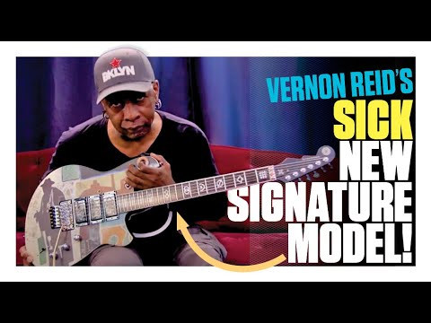Living Colour's Vernon Reid shows off his new signature Reverend guitar