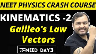 KINEMATICS 02  Galileos Law  Vectors  Relative Vel