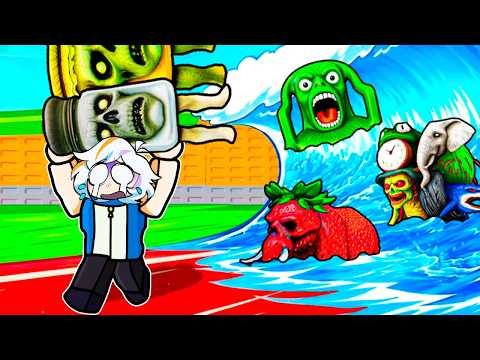 ESCAPA DEL MEGA TSUNAMI DE BRAINROTS ZOMBIE COMPLETO (ROBLOX)