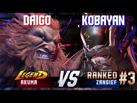 SF6 ▰ DAIGO (Akuma) vs KOBAYAN (#3 Ranked Zangief) ▰ High Level Gameplay