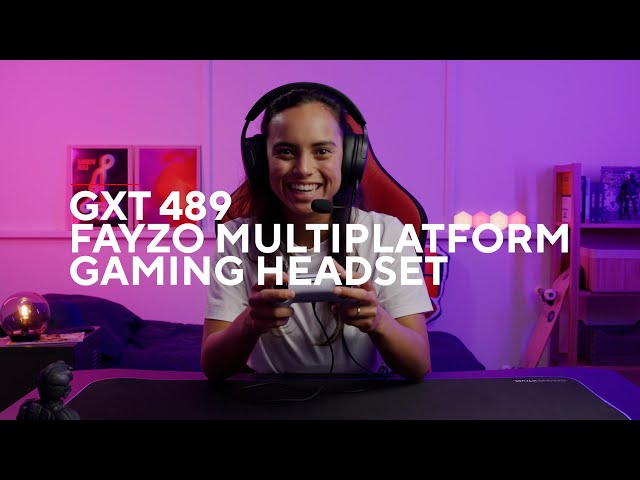 Trust GXT 489 FAYZO Headset Diadema Gaming USB Preto video
