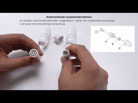 So installierst Du die eufy Festinstallierte Outdoor-Lichterkette S4