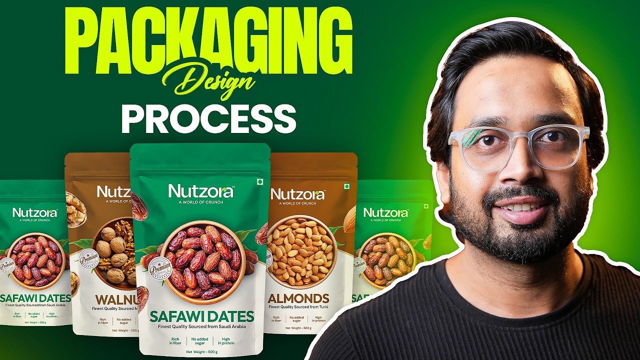 Packaging Design Complete Process | Pouch Packaging Design in Illustrator