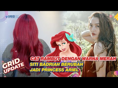 Cat Rambut dengan Warna Merah, Siti Badriah Berubah Jadi Princess Ariel