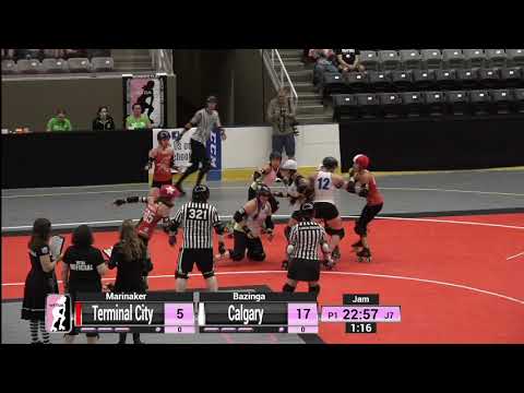 2018 WFTDA Continental Cup - NA West Game 8: Terminal City Rollergirls vs Calgary Roller Derby