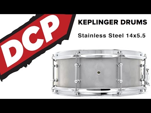 Keplinger Stainless Steel Snare Drum 14x5.5 - Video Demo