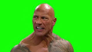 The Rock "goddamnit f＊＊k" green screen
