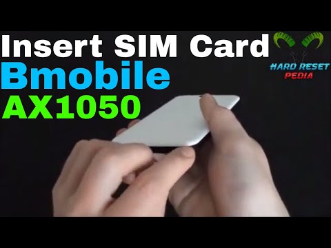 Bmobile AX1050 Insert The SIM Card