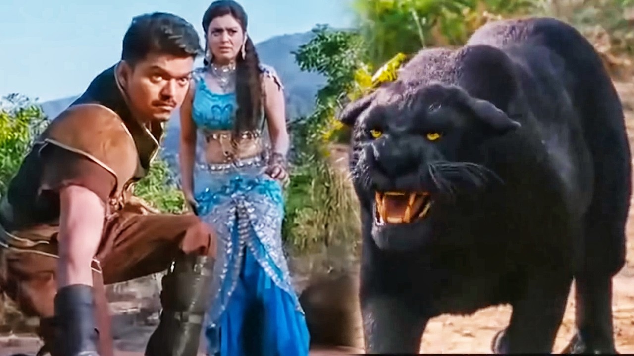हंसिका मोटवानी की जान बचाने के लिए Vijay शेर से भिड़ गया | V