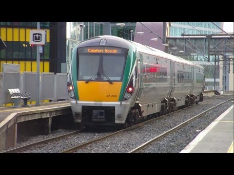 22000 class Intercity number 22308 - Grand Canal Dock Station, Dublin
