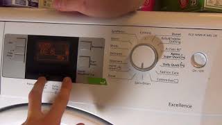 How to Tip #26 : Activate or De activate Child lock feature on a Beko Excellence Washing Machine.