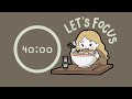 2 HOUR STUDY WITH ME Travel Pomodoro Timer 2x40 ADHD Study Work Deep Focus Lofi Hip Hop