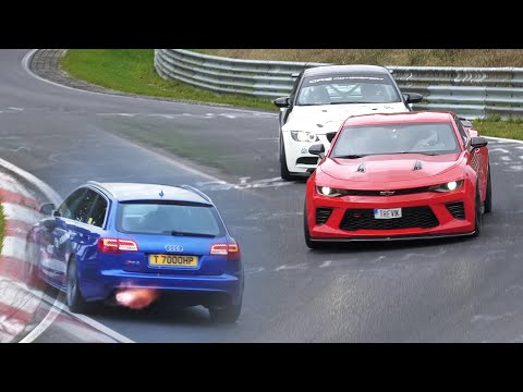 NÜRBURGRING  Weekend Highlights, Battles & Action  Tourists Driving on Nordschleife