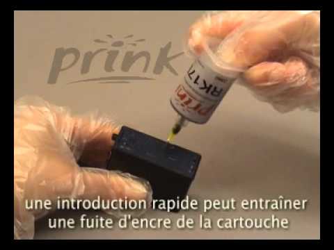 comment remplir cartouche d'encre lexmark x4550