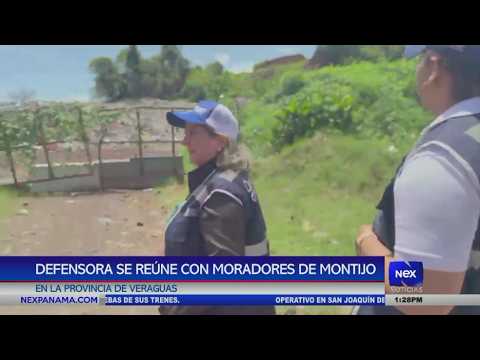 Defensora del Pueblo se reúne con moradores de Montijo, Veraguas