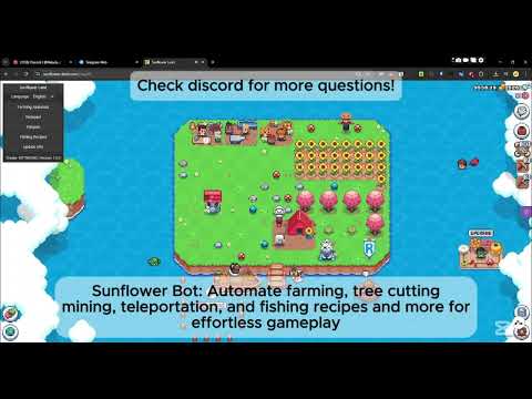 Best Sunflower Land Farming Bot | AutoFarm, AutoMine, AutoCut, AutoFish, Teleport