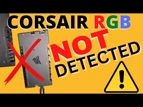 Corsair iCUE doesn't detect my RGB controller