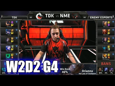 Team Dragon Knights vs Enemy eSports | S5 NA LCS Summer 2015 Week 2 Day 2 | TDK vs NME W2D2 G4